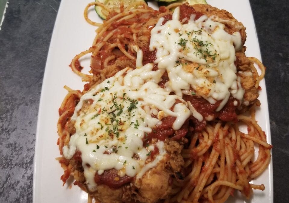 Chicken parm The Hopper Brewing & Co. | Wings by Creative Chefs